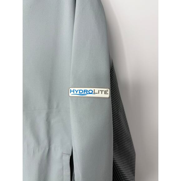 FootJoy DryJoys HydroLite Full-Zip Golf Rain Jacket Men’s Size Large Gray Black - Picture 4 of 8